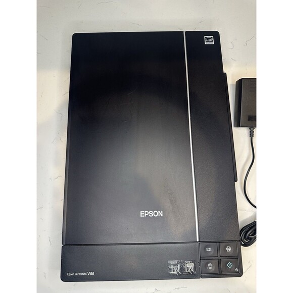 Epson Perfection V33 Flatbed Scanner J232C USB 4800 dpi with Power Supply Tested - Picture 1 of 12